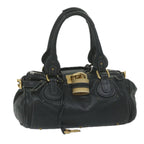 Chloe Paddington Shoulder Bag Leather Black tb918