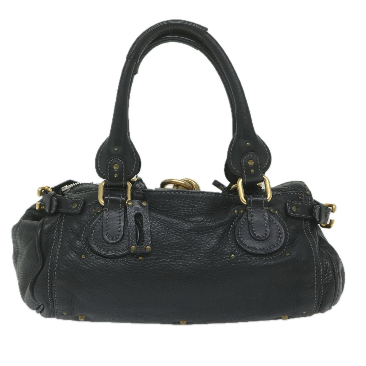 Chloe Paddington Shoulder Bag Leather Black tb918