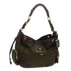 PRADA Shoulder Bag Nylon Khaki  tb969