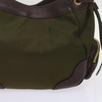 PRADA Shoulder Bag Nylon Khaki  tb969