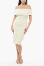 Bottega Veneta Technical Off-the-shoulder Dress