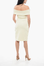 Bottega Veneta Technical Off-the-shoulder Dress