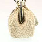 CELINE Macadam Canvas 2way Shoulder Bag Hand Bag Beige  th2019