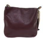 Chloe Chain Shoulder Bag Leather Purple th3995