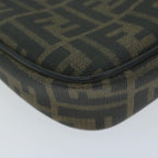 FENDI Zucca Canvas Shoulder Bag Brown Blackth4549