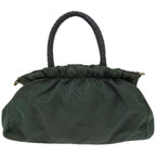 PRADA Hand Bag Nylon 2way Green th4577