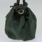 PRADA Hand Bag Nylon 2way Green th4577