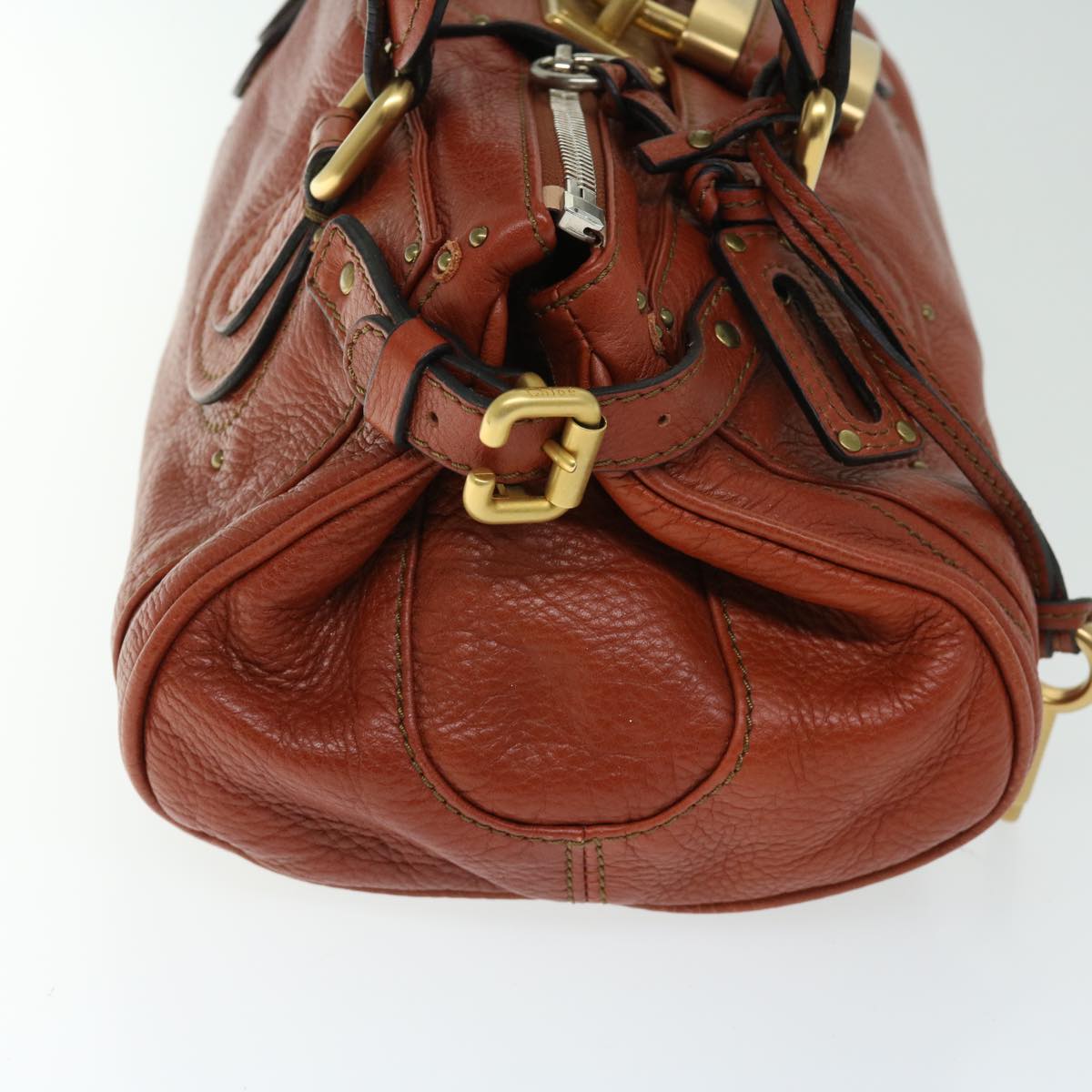 Chloe Paddington Shoulder Bag Leather Brown 01 10 51 5276 th4598