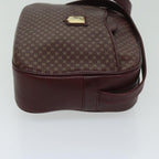 CELINE Shoulder Bag Leather Bordeaux  th4687