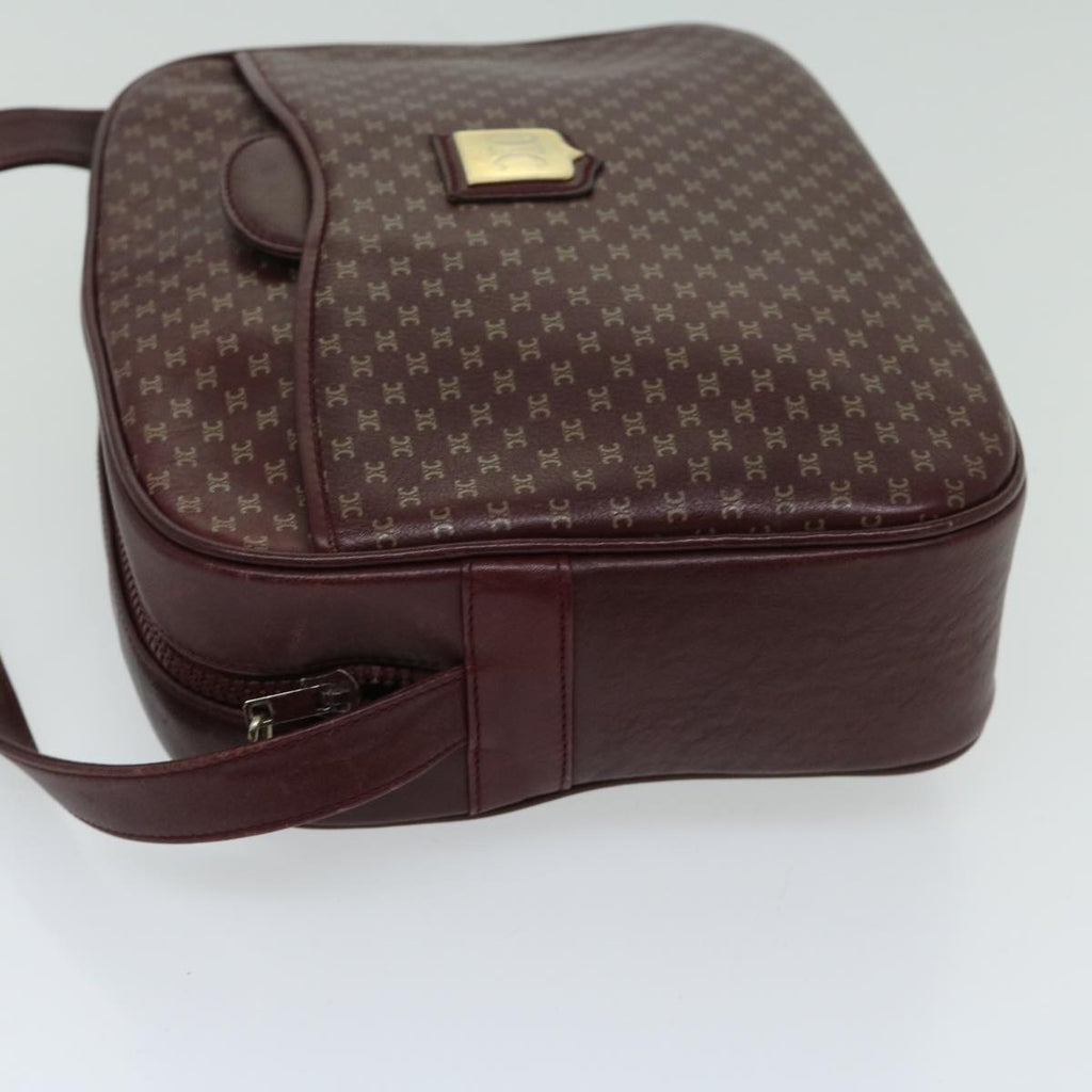 CELINE Shoulder Bag Leather Bordeaux  th4687