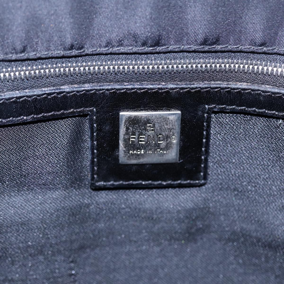 FENDI Tote Bag Nylon Black Silverth5238