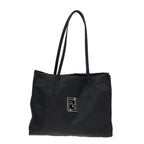 FENDI Tote Bag Nylon Black Silverth5238