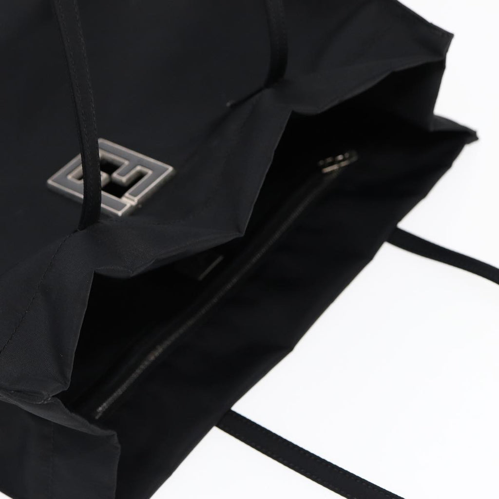 FENDI Tote Bag Nylon Black Silverth5238
