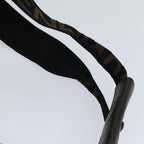 FENDI Pecan Canvas Tote Bag Nylon Khaki Blackth5267
