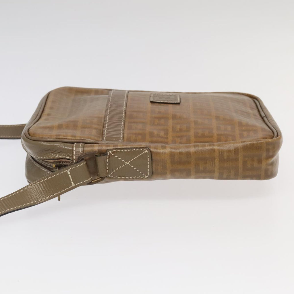 FENDI Zucchino Canvas Mamma Baguette Shoulder Bag Beige 8BR030th5427
