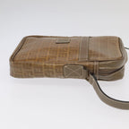 FENDI Zucchino Canvas Mamma Baguette Shoulder Bag Beige 8BR030th5427