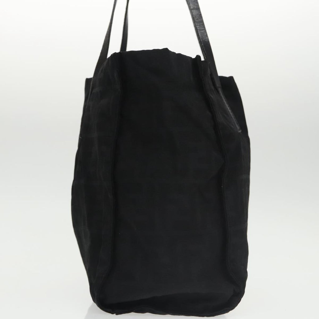 FENDI Zucca Canvas Tote Bag Silver Blackth5496