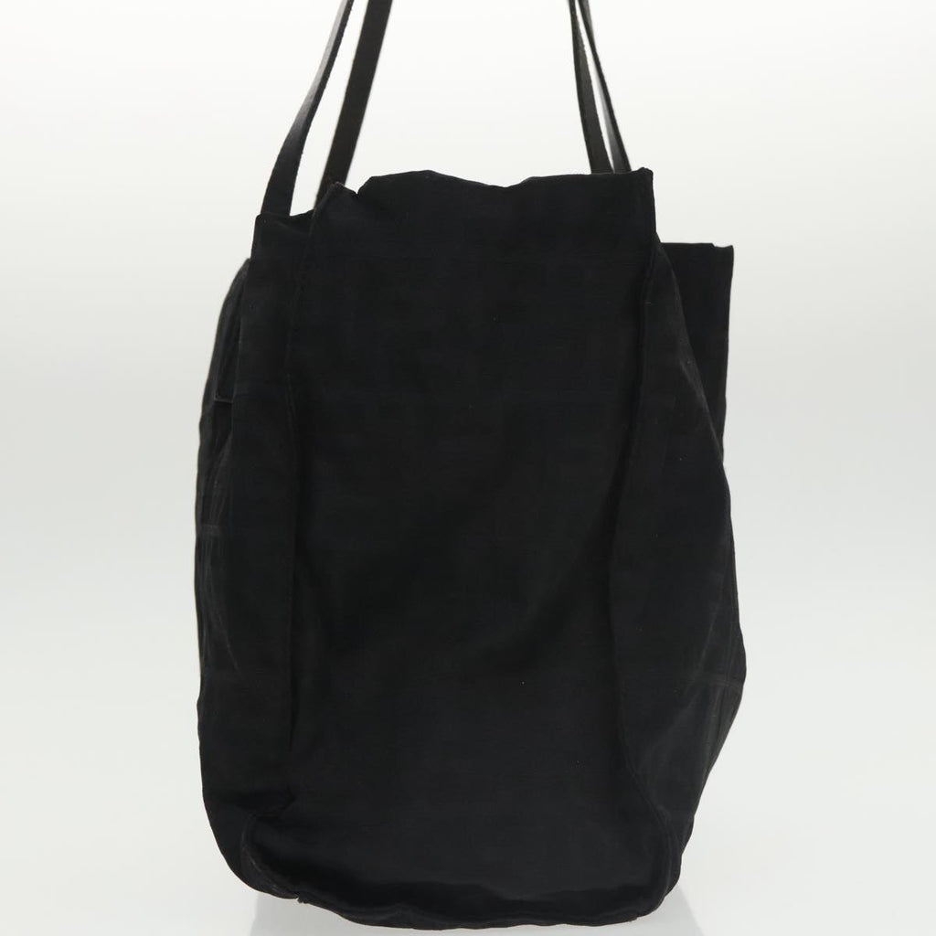 FENDI Zucca Canvas Tote Bag Silver Blackth5496