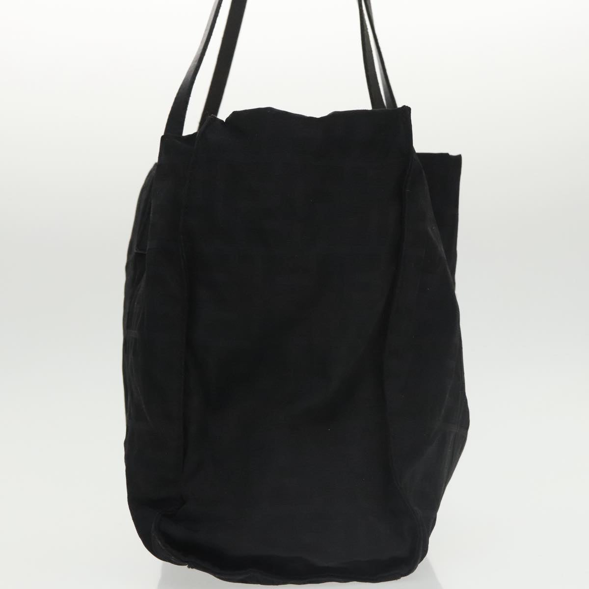 FENDI Zucca Canvas Tote Bag Silver Blackth5496