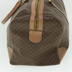 CELINE Macadam Canvas Boston Bag PVC Leather Brown  ki2647