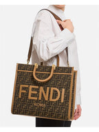 Fendi Women Fendi Sunshine Jacquard Tote Bag