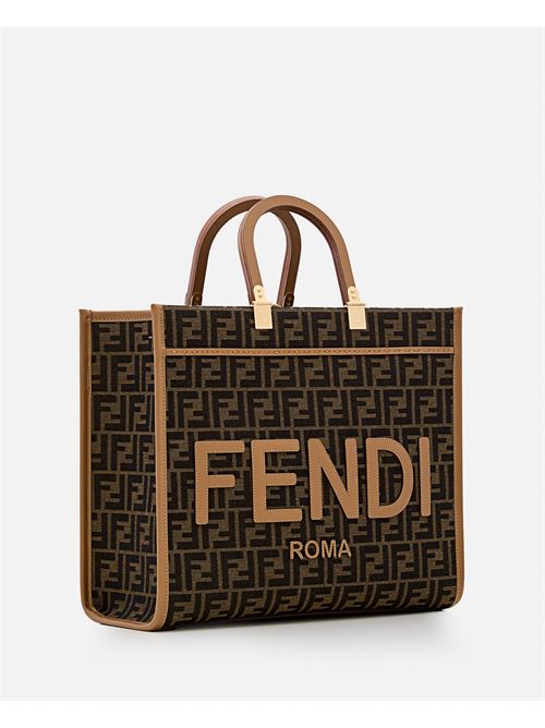 Fendi Women Fendi Sunshine Jacquard Tote Bag