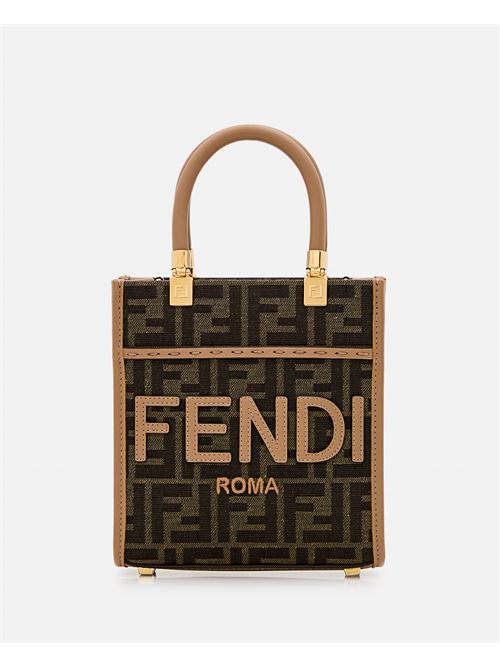 Fendi Women Mini Sunshine Jacquard Bag