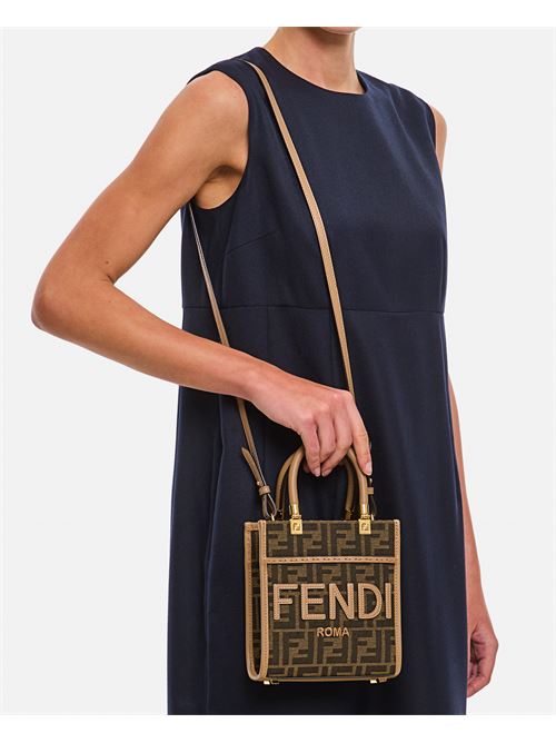 Fendi Women Mini Sunshine Jacquard Bag