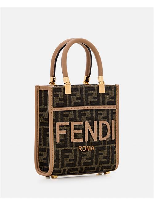 Fendi Women Mini Sunshine Jacquard Bag