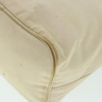 FENDI Mamma Baguette Shoulder Bag Canvas Leather Beige Brownti1234