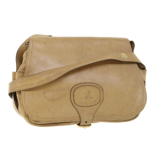 CELINE Shoulder Bag Beige  ti1236