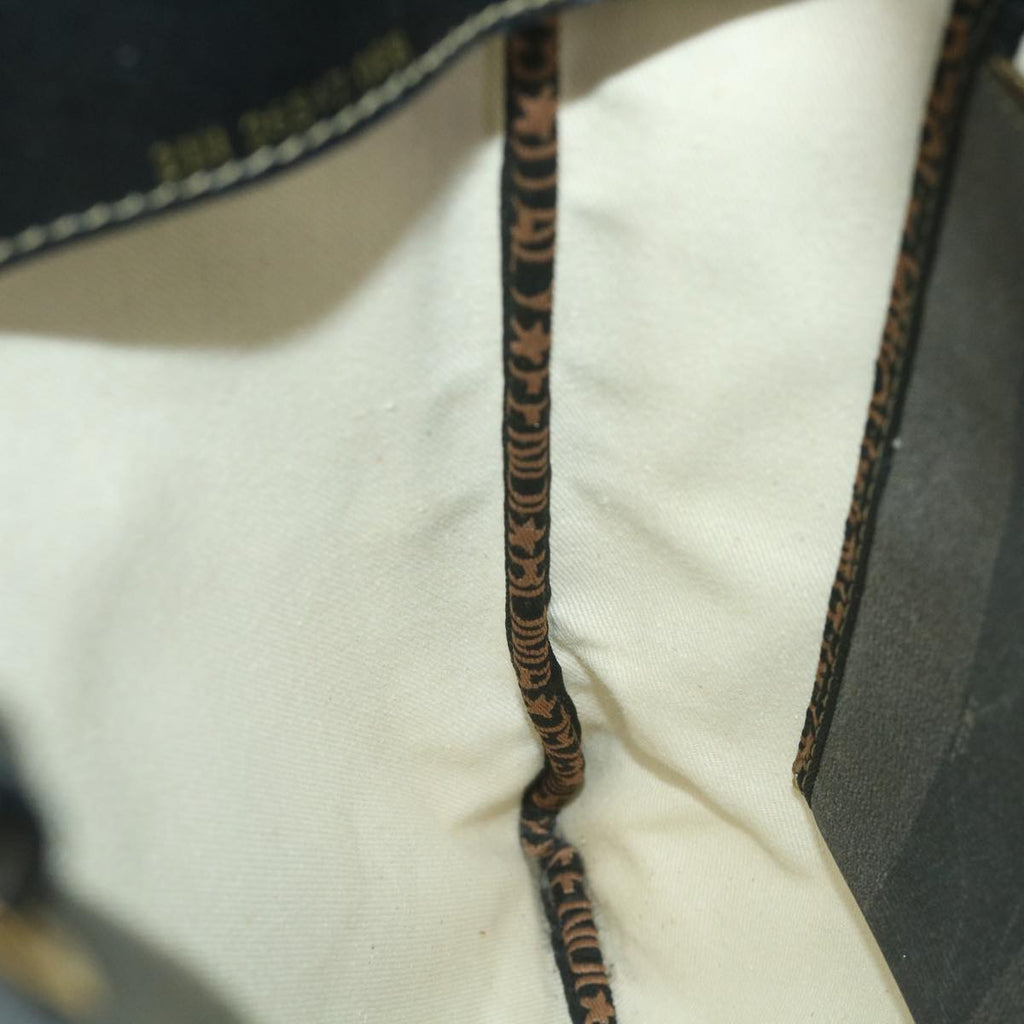 FENDI Pecan Canvas Tote Bag Coated Canvas Brown Blackti1269