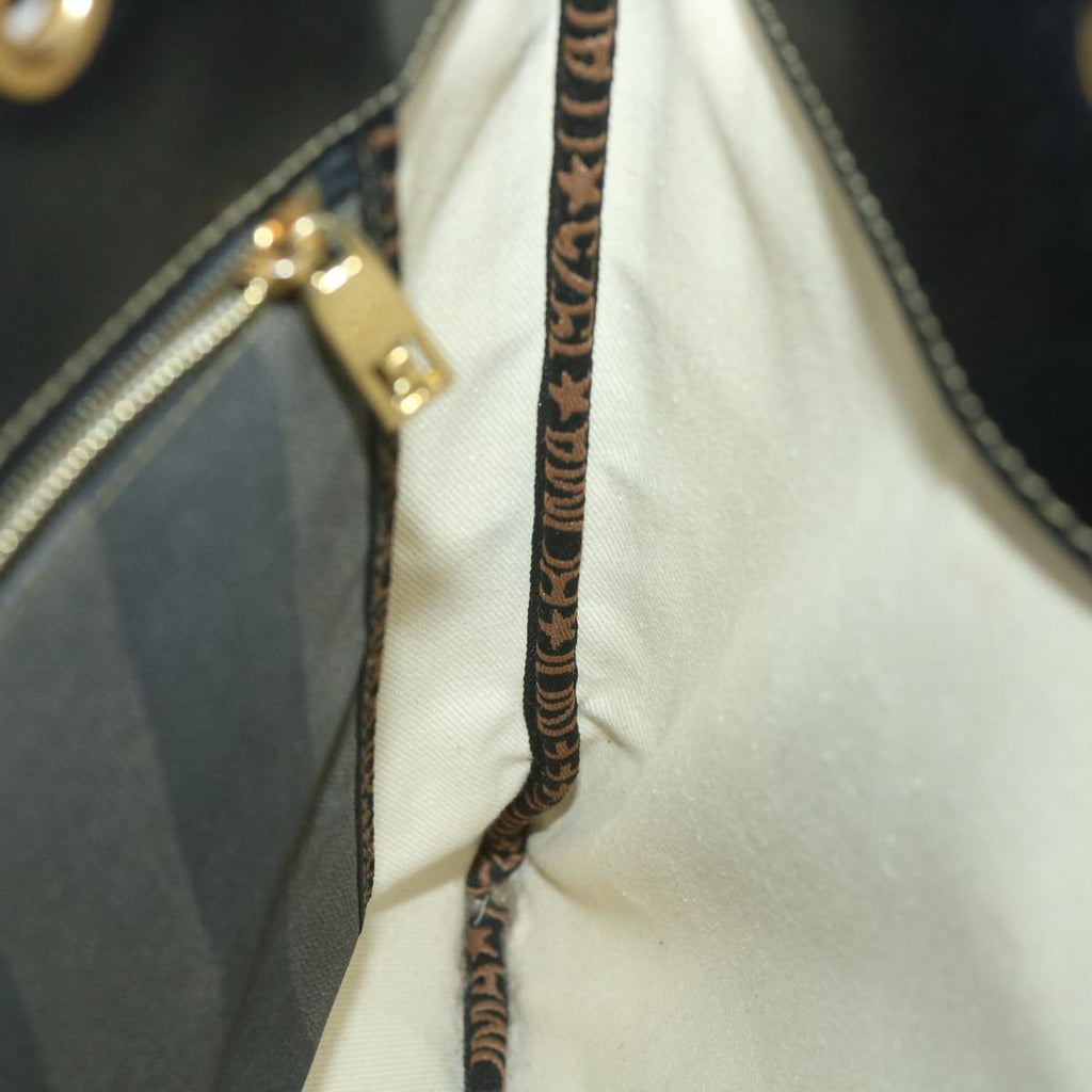 FENDI Pecan Canvas Tote Bag Coated Canvas Brown Blackti1269