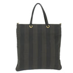 FENDI Pecan Canvas Tote Bag Coated Canvas Brown Blackti1269