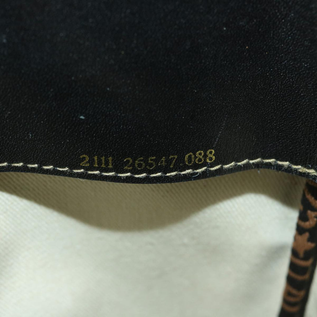 FENDI Pecan Canvas Tote Bag Coated Canvas Brown Blackti1269