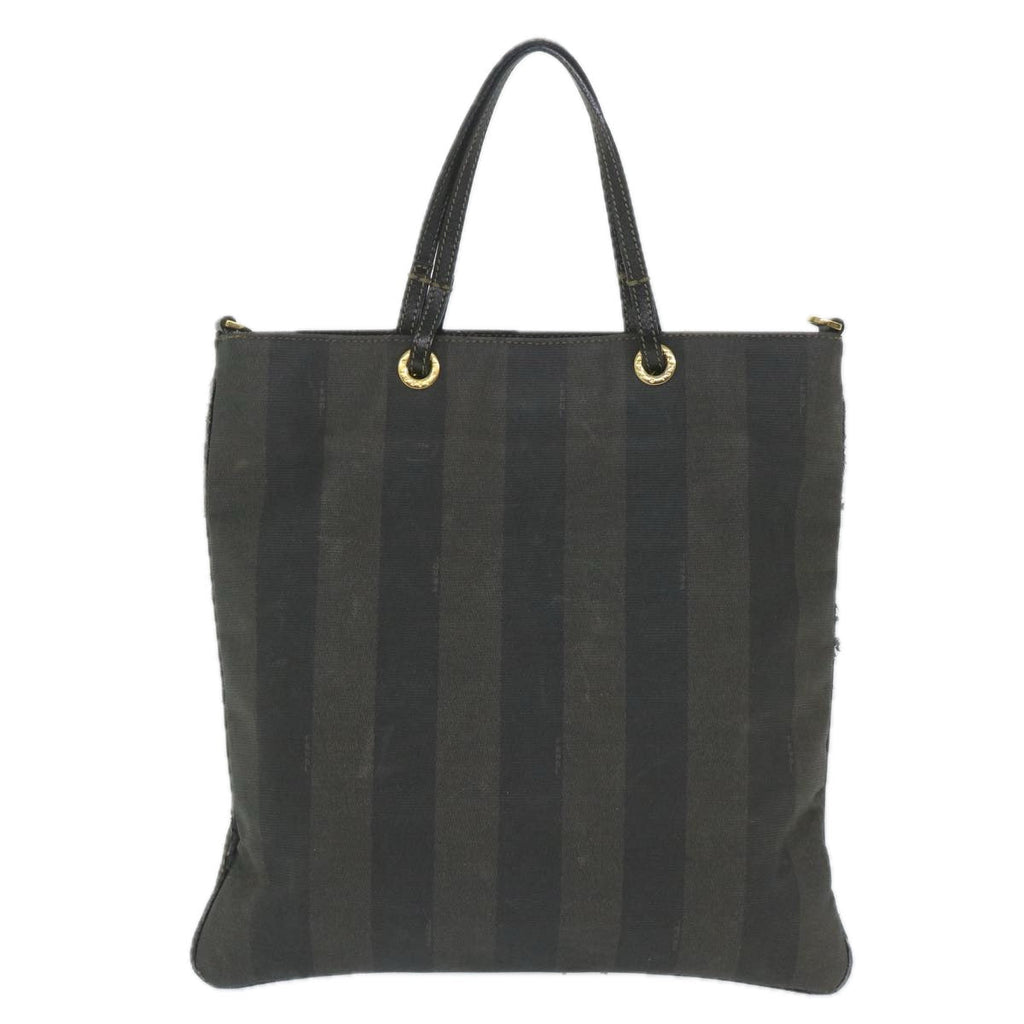 FENDI Pecan Canvas Tote Bag Coated Canvas Brown Blackti1269