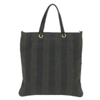 FENDI Pecan Canvas Tote Bag Coated Canvas Brown Blackti1269