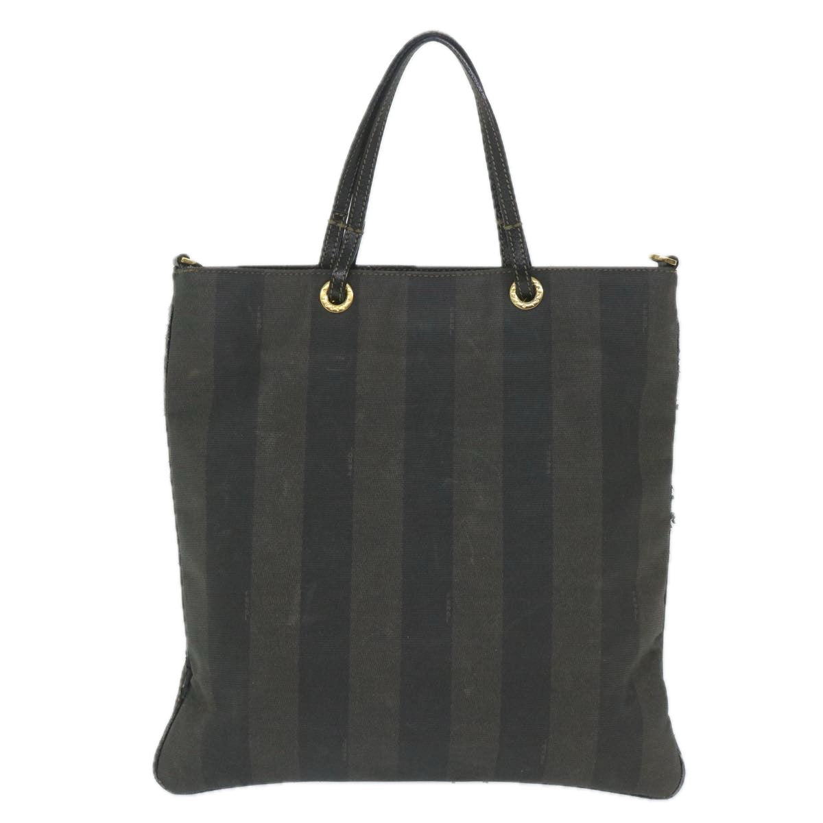 FENDI Pecan Canvas Tote Bag Coated Canvas Brown Blackti1269