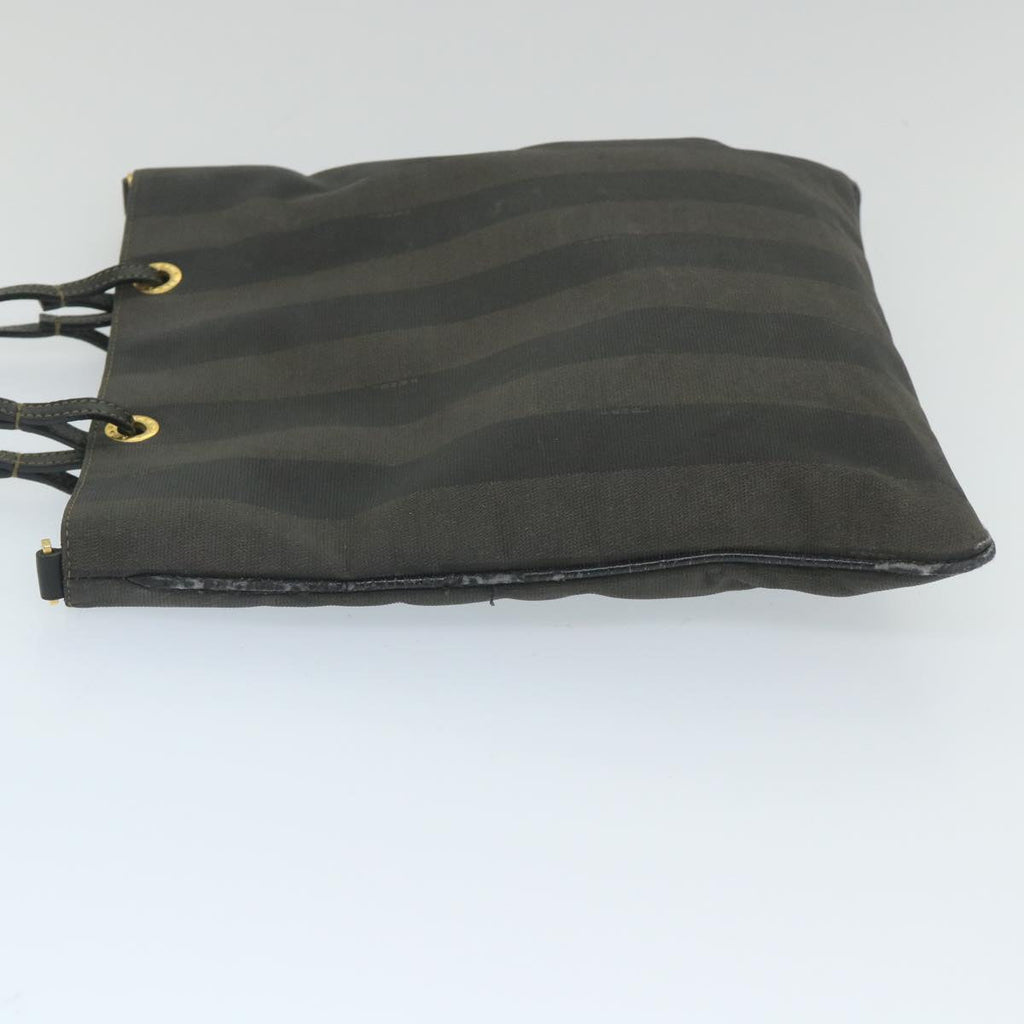 FENDI Pecan Canvas Tote Bag Coated Canvas Brown Blackti1269