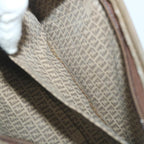 FENDI Zucchino Canvas Clutch Bag Coated Canvas Brownti1271