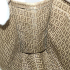 FENDI Zucchino Canvas Clutch Bag Coated Canvas Brownti1272