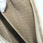 FENDI Zucchino Canvas Clutch Bag Coated Canvas Brownti1272