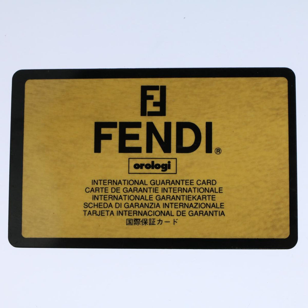 FENDI Watches Metal Enamel Black Silverti1346