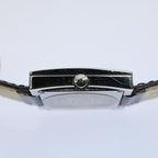 FENDI Watches Metal Enamel Black Silverti1346