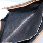 FENDI Zucca Canvas Zucchino Canvas Clutch Bag 2Set Brown Blackti1353