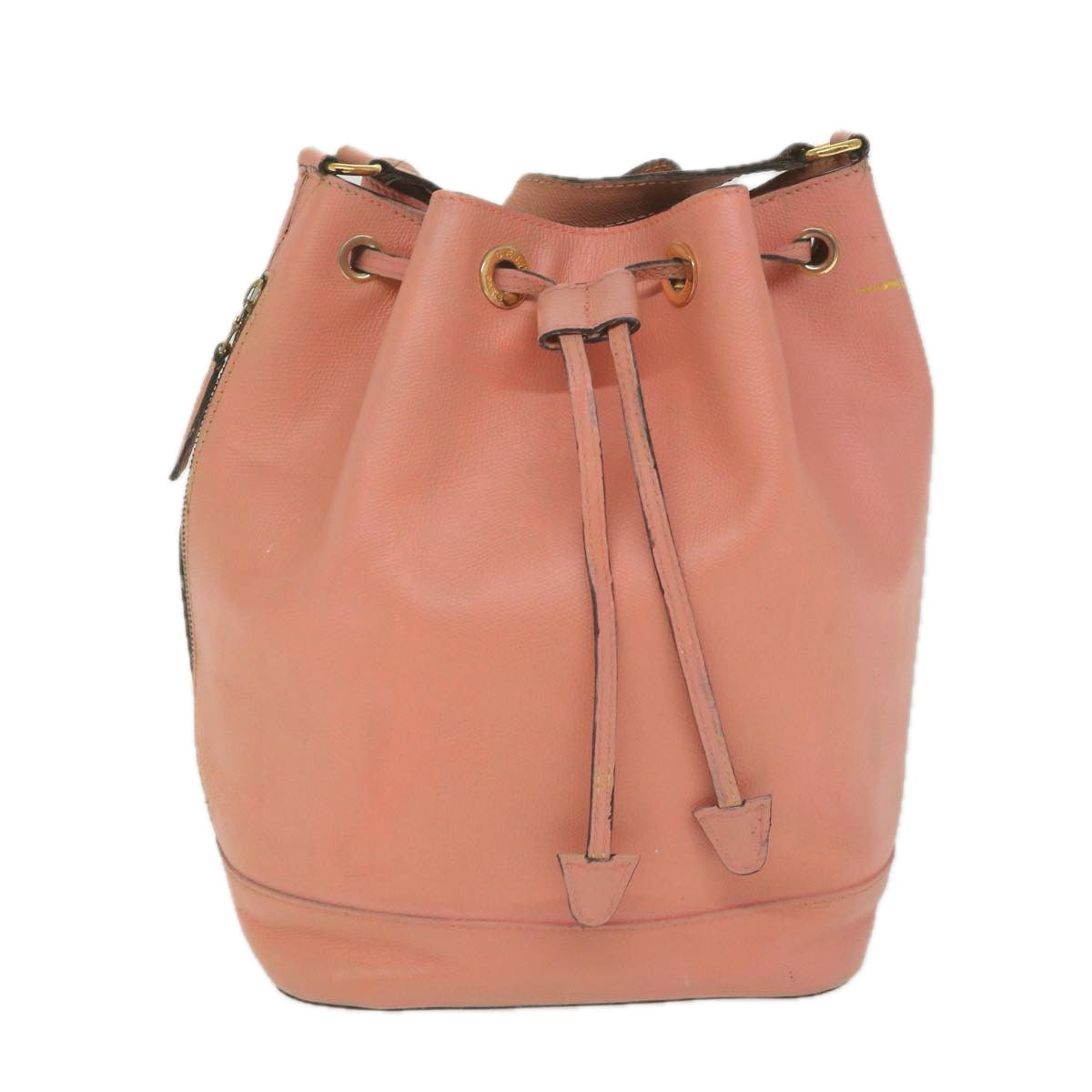 CELINE Shoulder Bag Leather Beige  ti1364