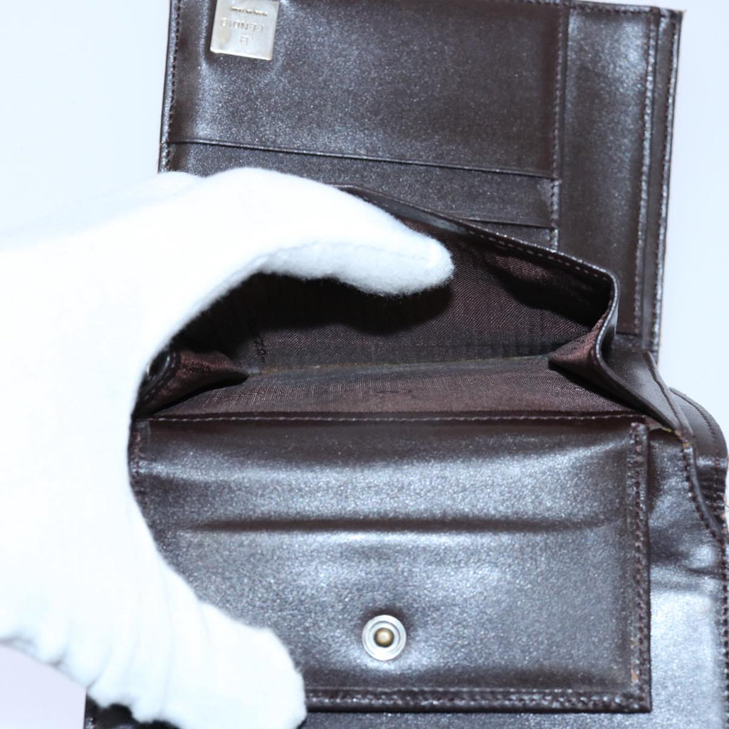 FENDI Zucchino Canvas Zucca Canvas Wallet 2Set Black Brownti1399