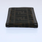 FENDI Zucchino Canvas Zucca Canvas Wallet 2Set Black Brownti1399
