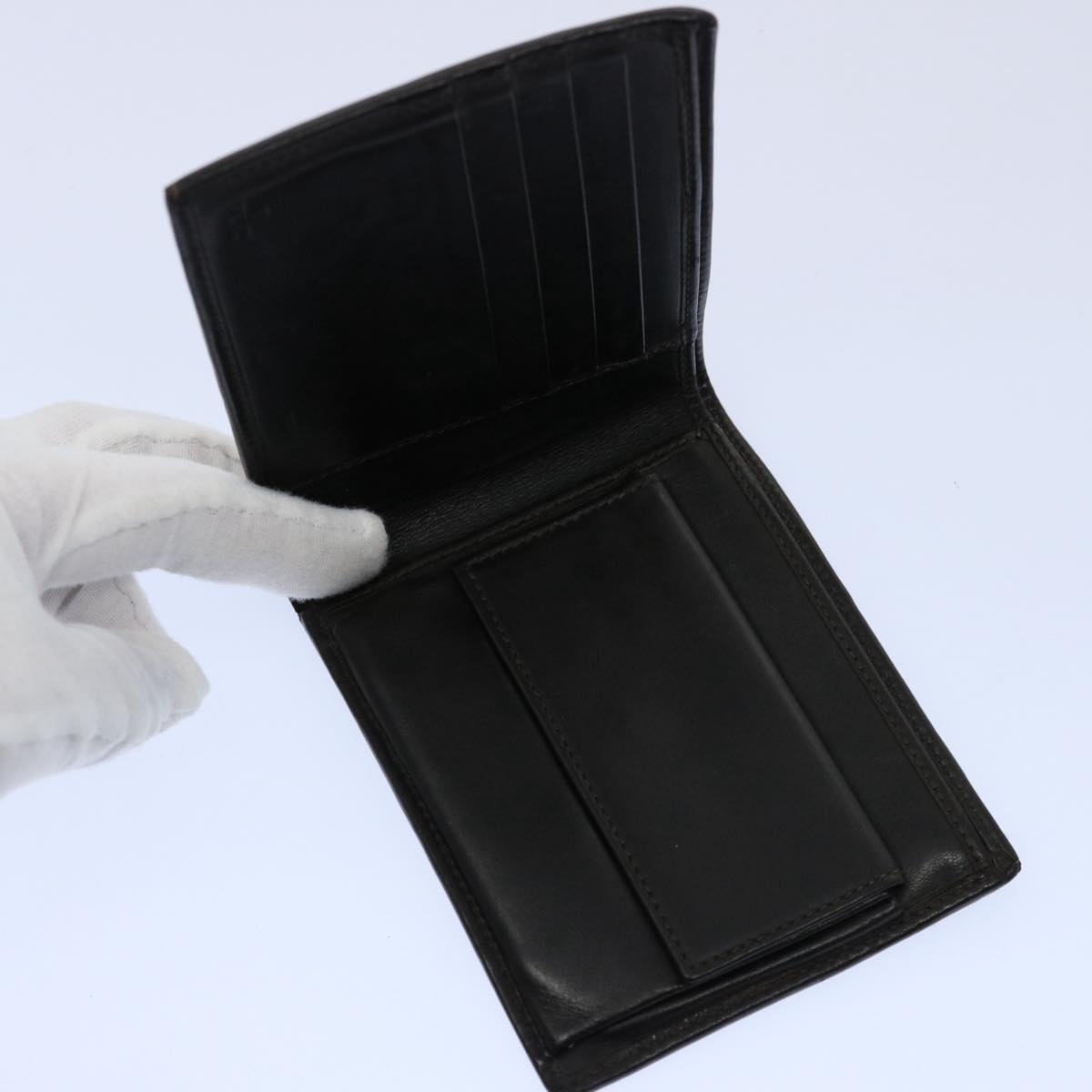 FENDI Zucchino Canvas Zucca Canvas Wallet 2Set Black Brownti1399