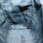 FENDI Zucca Canvas Pouch Black Brownti1419